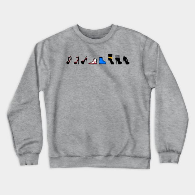 Shoes, shoes and more shoes Crewneck Sweatshirt by LetMeSeeYourFootwork